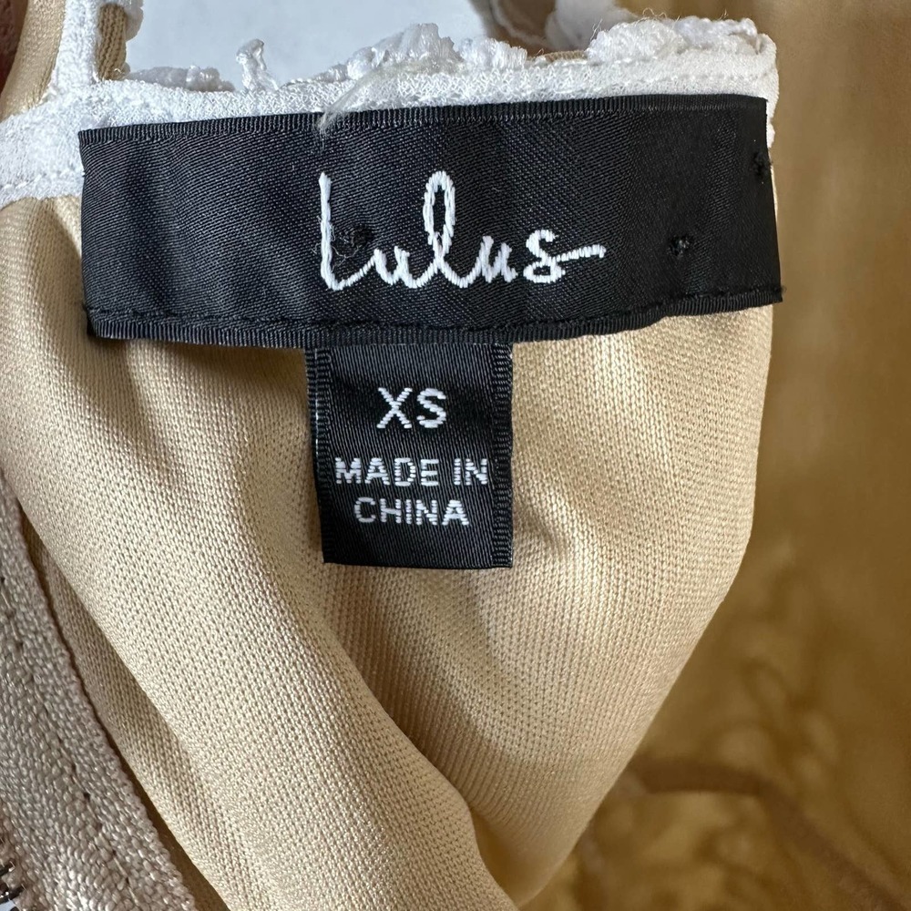 Lulus Keep My Heart White Crochet Lace Formal Dress Size XS - Picture 12 of 13